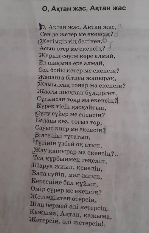 Дулат бабатайұлы о,ақтан жас,ақтан жас өленін сюжеттік желісі бойыншы а қарапайым жоспар құрыныз ж