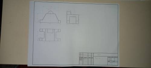 Инженерная графика сделать изометрию и разрезы четверти детали и разрез на виде сбоку