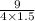 \frac{9}{4 \times 1.5}