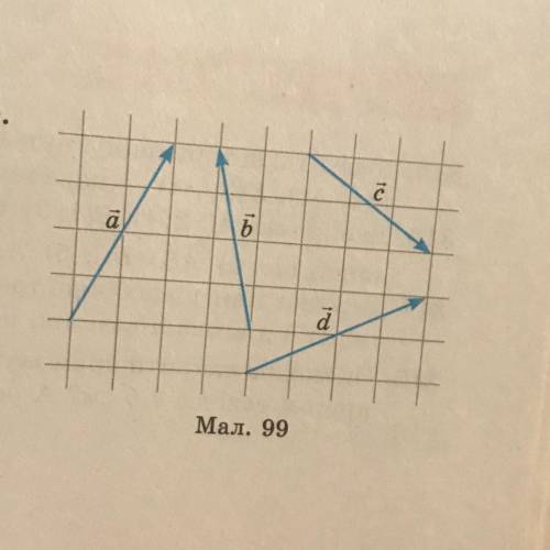 307. Даны векторы а, b, c, d (рис. 99). Постройте векторы: а) а+b+c; б) a+b+c+d; в) a-b+c; г) a+c-b