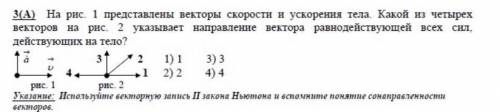 Какой из 4 векторов на рис.2 указывает направление вектора равнодействующей всех сил , действующих н