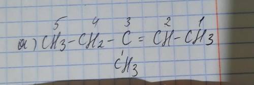 CH3—CH2—C(CH3)=CH—CH3 дать название веществу