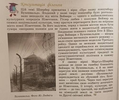 Які спогади в поета викликає слово Бухенвальд, які його почуття й переживання. (возможно фото)