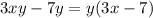 3xy - 7y = y(3x - 7)