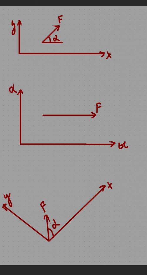 спроецировать силы на оси., которые обозначены на рисунке