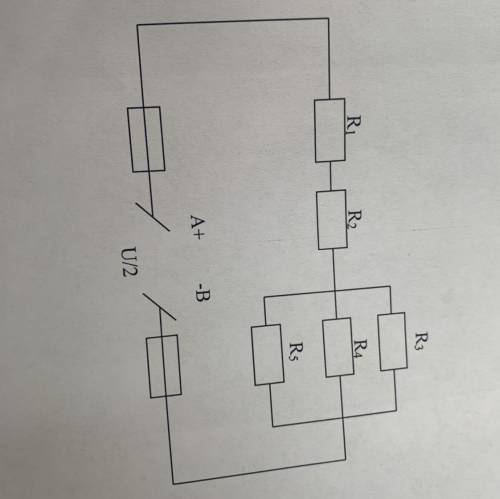 R1-? r2-3 Ом r3-25 Ом r4-5 Ом r5-20 Ом rэкв-25 Ом I-2A Найти: 1)найти r1 2)токи проходящие через ка