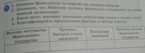 1. Опишите Mонгольское государство как военную иерархию. 2. Докажите, что Монголия являлась феодальн