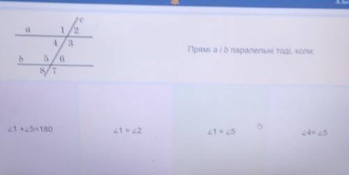 Прямі a і b паралельні тоді, коли: