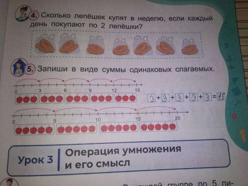 математика.Запишите в виде суммы одинаковых слагаемых