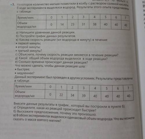 Некоторое количество магния поместили в колбу с раствором соляной кислоты. В ходе эксперимента выдел