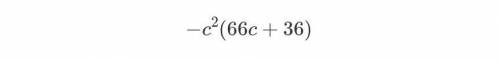 Упростите выражение: −9c2(8c+3)+c2(6c−9)