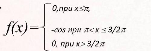 1) Определить вероятность попадания случайной величины X в интервал π, 5/4π 2) Найти математическо