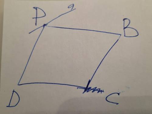 Параллелограмм PBCD пересекает прямая а в точке Р доказать, что прямые DC и а скрещивающиеся