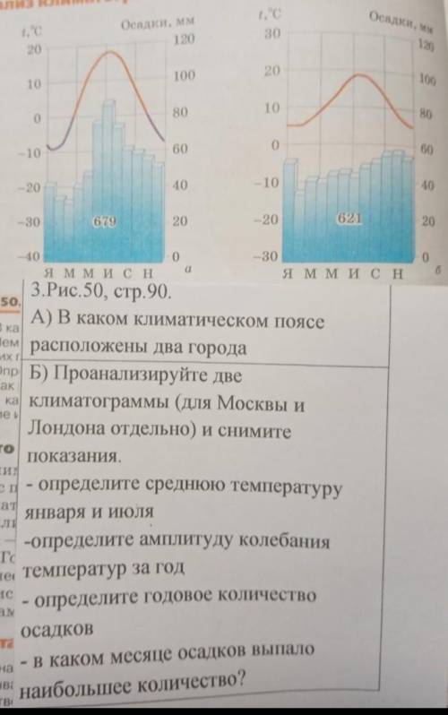 , (слева Москва, справа Лондон)