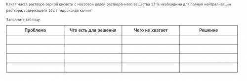 Какая масса раствора серной кислоты с массовой долей растворённого вещества 13 % необходима для полн