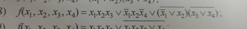 синтезировать в базисе и-не и или-не устройства заданные логической функцией f(x1 x2 x3 x4)=x1 x2 x3