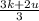 \frac{3k+2u}{3}