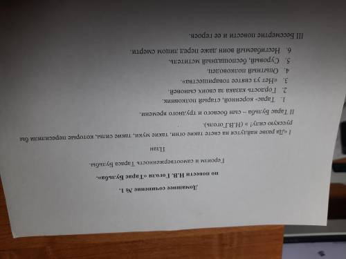 напишите сочинение каждый из трех пунктов это один обзац во втором надо рассказать о всех мини пункт