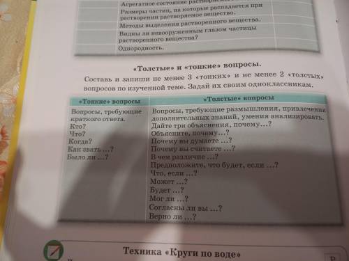 3 тонкихв вопросов и 2 толстых на тему для чего нужны растворы?