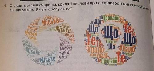 4.Складіть зі слів хмаринок крилаті вислови про особливості життя в середньовічних містах. Як ви їх