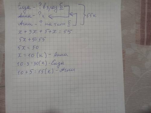 У Илзе в 3 раза больше конфет, чем у Анны, но у Агни на 5 конфет больше, чем у Анны. Сколько конфет