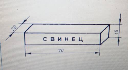 1. плотность этого вещества г/см3 2.длина см3.ширина см4.высота см5.вычислите площадь основания тела