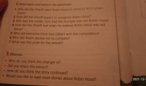 D. Read again and answer the questionE. Discuss