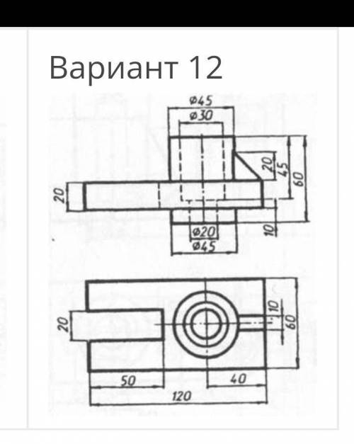 нужен фронтальный разрез по двум заданным фигурам. Заранее благодарю:)