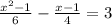 \frac{x { }^{2} - 1 }{6} - \frac{x - 1}{4} = 3