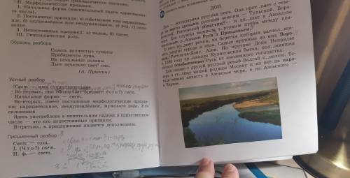 вот сделайте про дон все морфологические разбору ниже по плану которые написаны карандашом