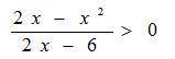 Решить неравенство БОЛЬШЕ нуля(строгое неравенство