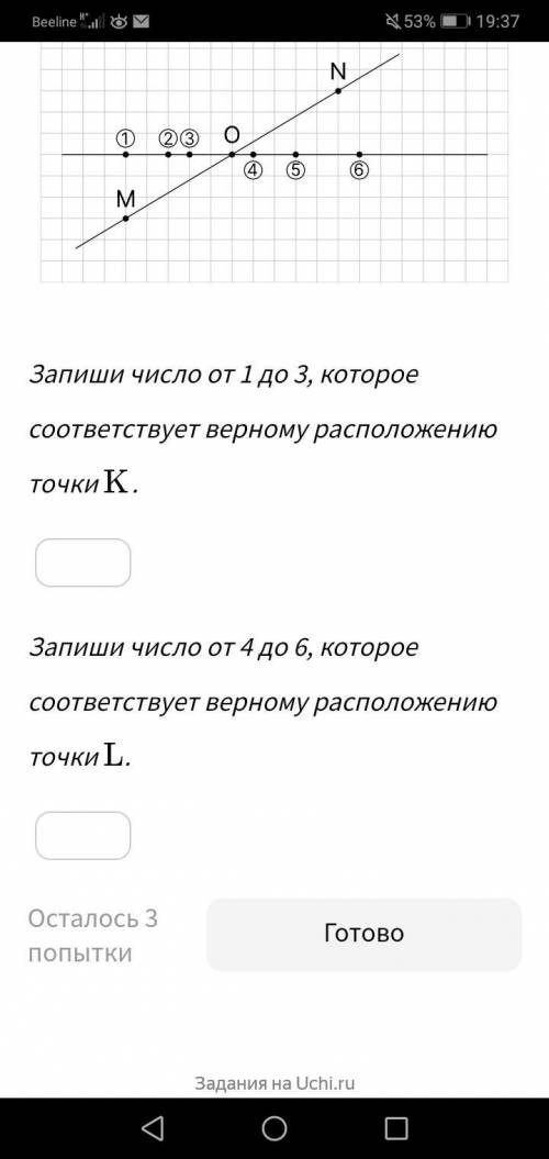 Прямые MN и KL пересекаются в точке O так, что MO=ON . Где должны располагаться точки K и LL, чтобы