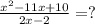 \frac{x^{2} -11x+10}{2x-2} =?