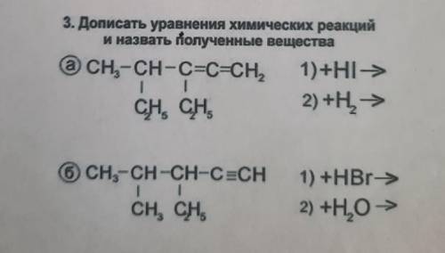 Дописать уравнения химических реакций и назвать полученные вещества