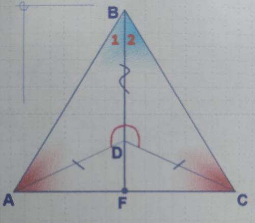 Дано: AD = DC, ADB =CDB. Доказать: BAC BCA