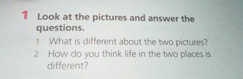 1 Look at the pictures and answer the questions. 1 What is different about the two pictures? 2 How d