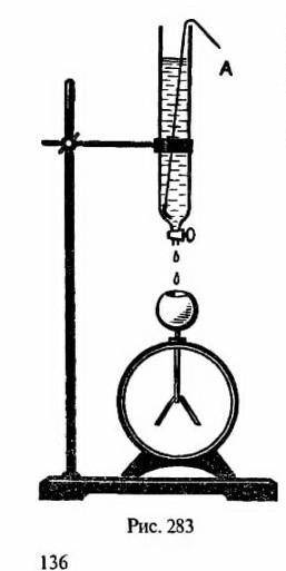Вода Капает в полный металлический шар установленный на электроскопе (рис.283) как определить,каким