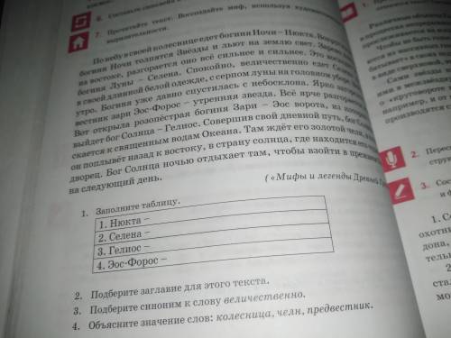 Прочитай текст. Воссоздайте миф, используя художественные средства выразительности.