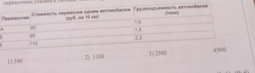 для транспортировки 4 тонн груза на 50км можно воспользоваться услугами одной из трёх фирм перевозчи