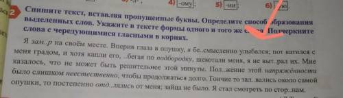 Спишите текст, вставляя пропущенные буквы. Определите образования выделенных слов. Укажите в тексте