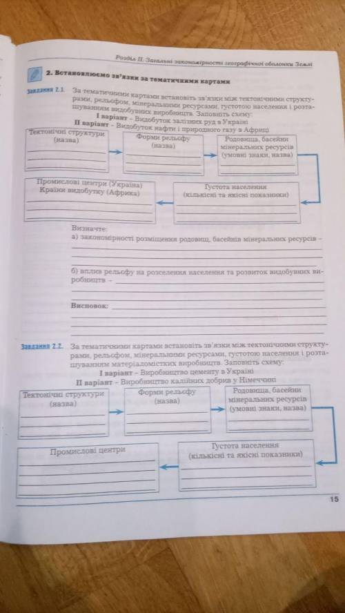 Географія 11 клас практична робота за все ответи