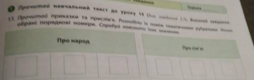 навчальний текст до уроку 14 (див. завдання 3.1). Виконай завдання. Оцінка 1 Прочита 1.1. Прочитай п