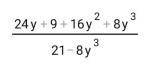 9+6y+4y²/2y-1:21-8y³/4y²-1