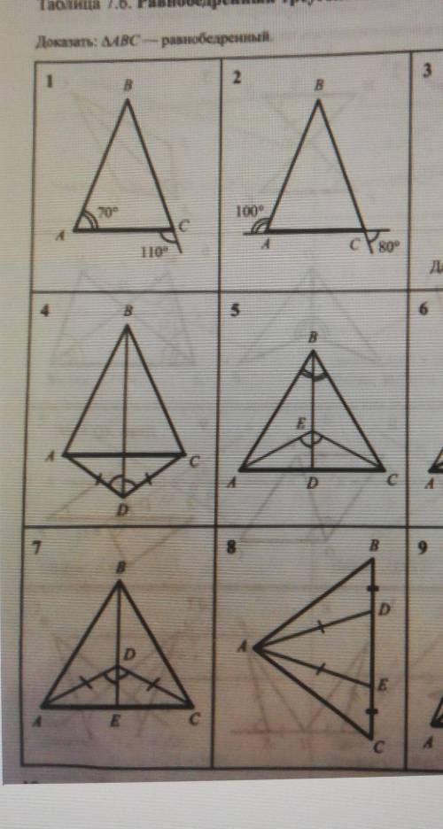 Выполнить 2,5,8 с дано, докать,доказательство .с полным оформлением доказать что треугольник ABC-рав