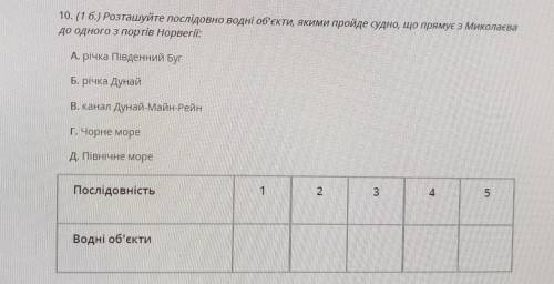 Терміново!розташуйте послідовно водні об'єкти