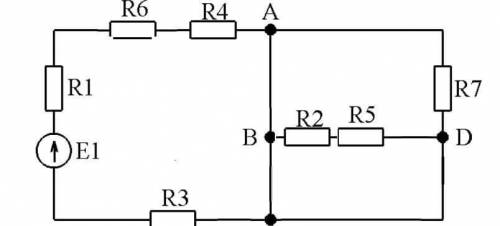 Нужно составить уравнения по законам Кирхгофа Дано: Е1=12 В, R1= 100 Ом, R2 = 51 кОм, R3=230 Ом, R4=