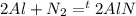 2Al+N_2=^t2AlN