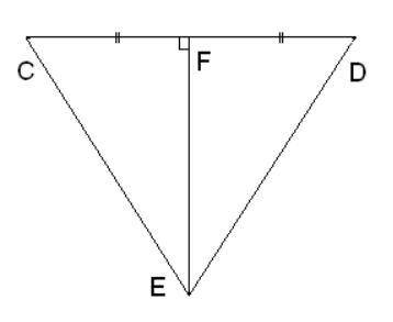 Известно, что ΔCED — равнобедренный и ∢FDE=61,5°. Угол CEF равен °.