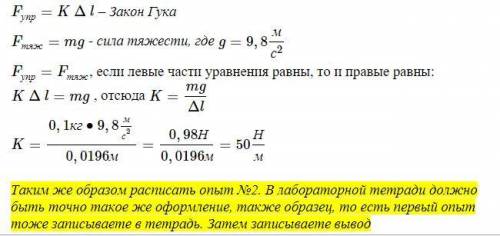 мама просит Лабораторная работа №4 «Изучение упругих деформаций»