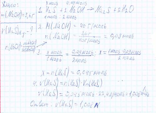 Вычислите объём сероводорода (нормальные условия), необходимый для нейтрализации раствора, содержаще